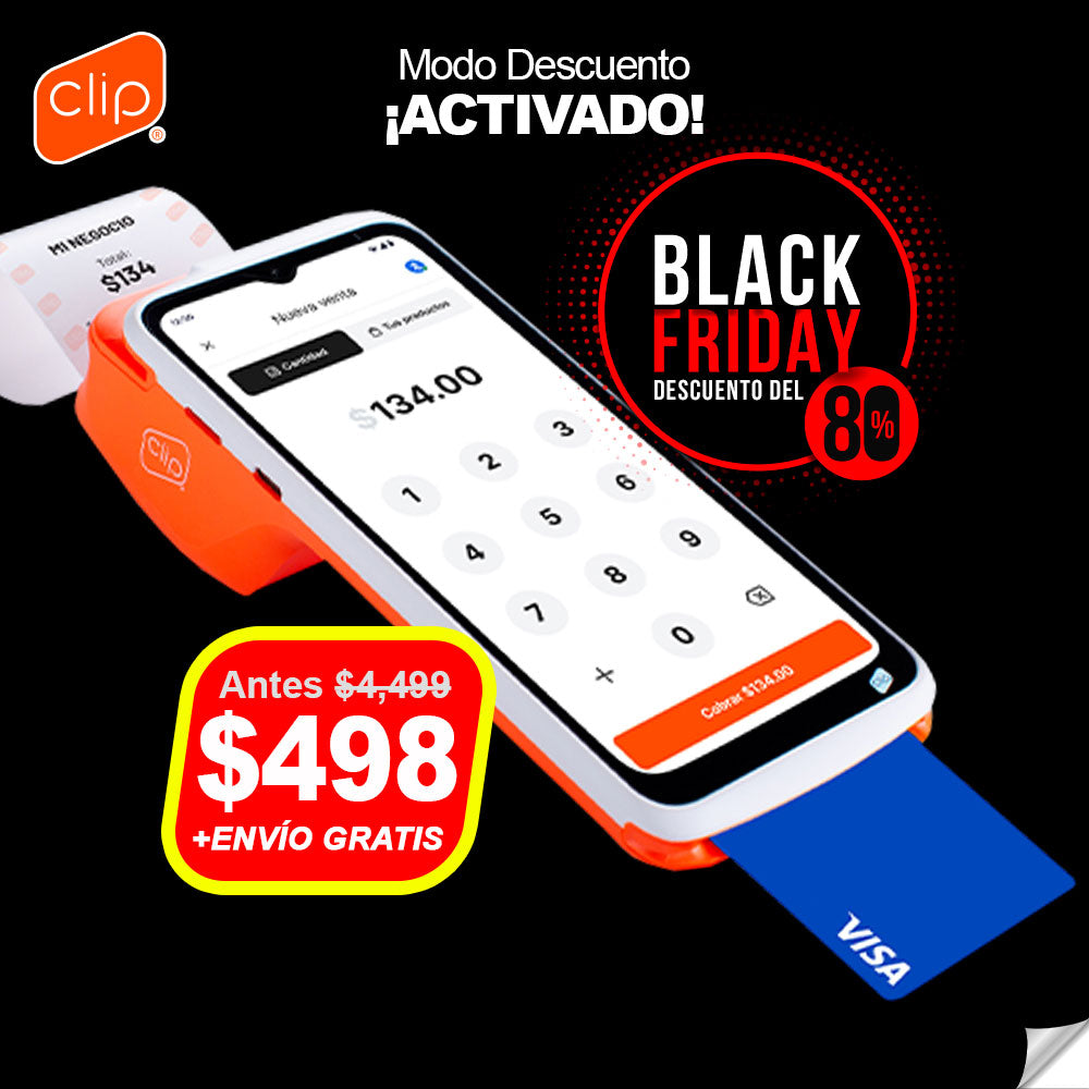 terminal clip total 2 naranja tickets black friday oferta hoy