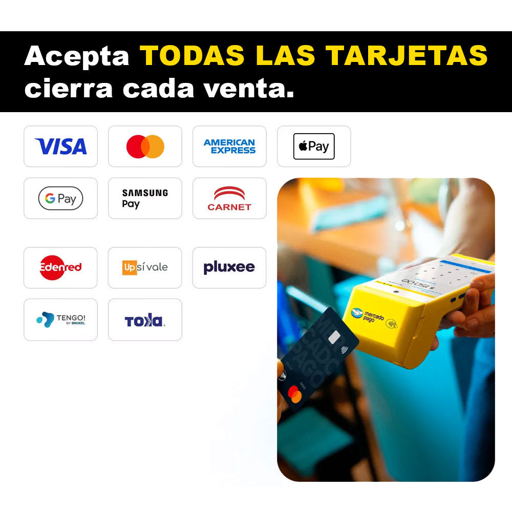 terminal mercado pago amarilla 2025 hot sale smart 2 tickets tarjetas dinero instante